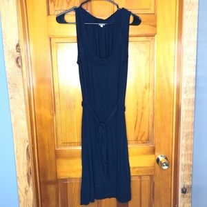 J. Crew navy belted dress size medium rayon
